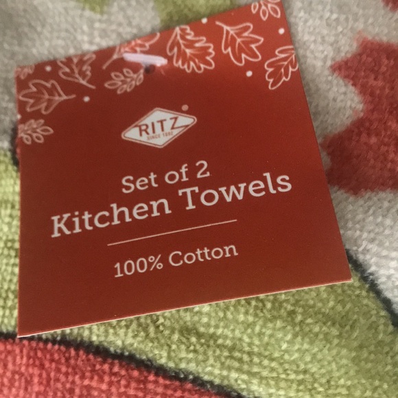 Adorable Fall Pug plush kitchen towels 100% cotton - Picture 3 of 8